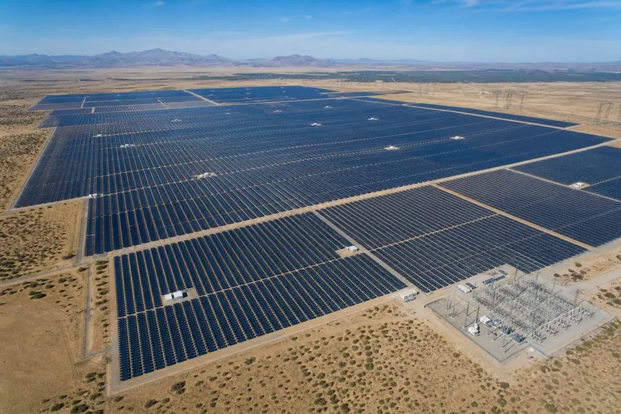 Utility scale solar plant